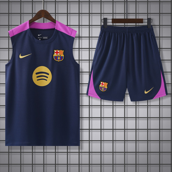 2025-26 BAR Royal blue Tank top and shorts suit