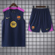 2025-26 BAR Royal blue Tank top and shorts suit