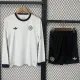 2025-26 Germany 125th Anniversary White Long Sleeve Kids Soccer Jersey (长袖)