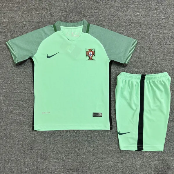 2016 Portugal Away Kids Retro Soccer Jersey
