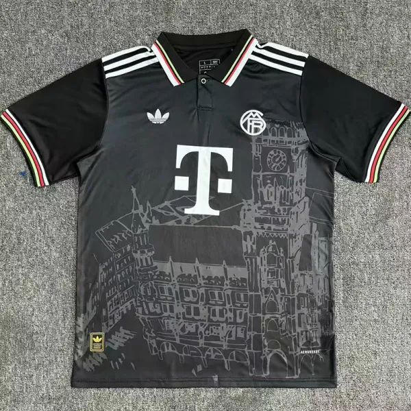 2025-26 Bayern Special Edition Black Polo Short Sleeve