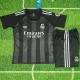 2025-26 RMA Black GoalKeeper Kids Soccer Jersey