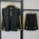 2025-26 Mexico Gold Cup Black Long Sleeve Kids Soccer Jersey (长袖)