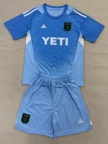 2025-26 Austin FC Blue GoalKeeper Kids Soccer Jersey