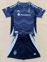 2025-26 Seattle Sounders Away Kids Soccer Jersey (带章)