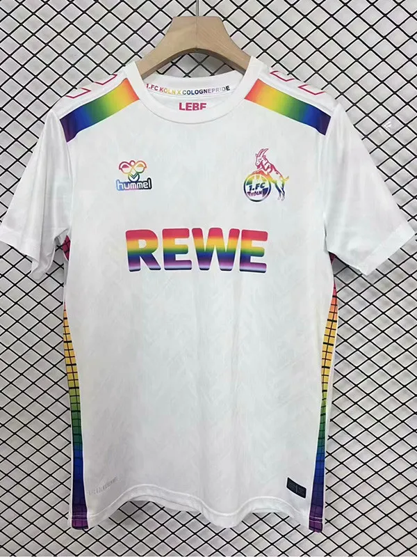 2025-26 Koln White Limited Edition Fans Soccer Jersey