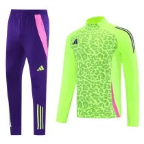 2025 AD Fluorescent green Half Pull Tracksuit #AB08 (半拉链)