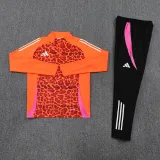 2025 AD Orange Half Pull Tracksuit #AB08 (半拉链)