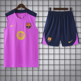 2025-26 BAR Pink Tank top and shorts suit