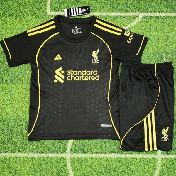 2025-26 LIV Black Kids Soccer Jersey