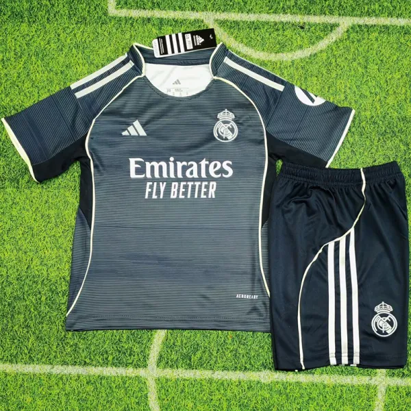 2025-26 RMA Away Kids Soccer Jersey