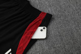 2025-26 Man Utd Black red Training Short Suit