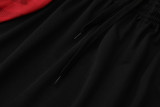 2025-26 Man Utd Black red Tank top and shorts suit