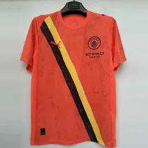 2025-26 Man City Orange 1:1 Fans Soccer Jersey