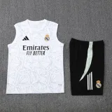 2025-26 RMA White Tank top and shorts suit