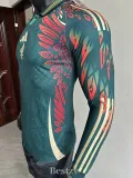 2025-26 Mexico Green Special Edition Long Sleeve Player Version Soccer Jersey (长袖球员)