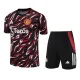 2025-26 Man Utd Black red Training Short Suit