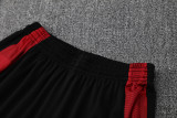 2025-26 Man Utd Black red Tank top and shorts suit
