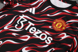2025-26 Man Utd Black red Training Short Suit