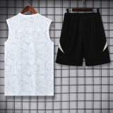 2025-26 RMA White Tank top and shorts suit