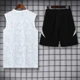 2025-26 RMA White Tank top and shorts suit