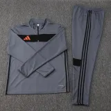 2025 AD Grey Half Pull Tracksuit #07(半拉链)