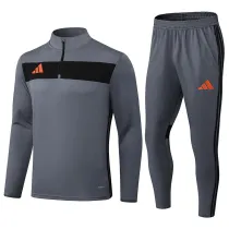2025 AD Grey Half Pull Tracksuit #07(半拉链)