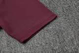 2025-26 Bayern Brown Red Polo Tracksuit
