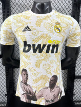 2025-26 RMA White Yellow Special Edition Player Version Training Shirts