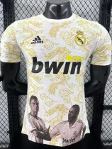 2025-26 RMA White Yellow Special Edition Player Version Training Shirts