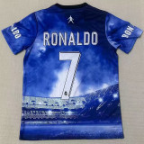 2025-26 RMA RONALDO #7 Blue Special Edition Fans Soccer Jersey