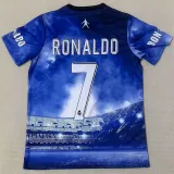 2025-26 RMA RONALDO #7 Blue Special Edition Fans Soccer Jersey