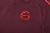 2025-26 Bayern Brown Red Polo Tracksuit