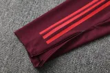 2025-26 Bayern Brown Red Polo Tracksuit