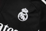 2025-26 RMA Black Half Pull Tracksuit #B2501(半拉链)
