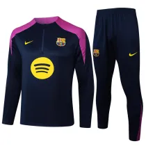2025-26 BAR Royal blue Half Pull Tracksuit #B2502(半拉链)