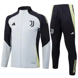 2025-26 JUV Grey Black Jacket Tracksuit #A879
