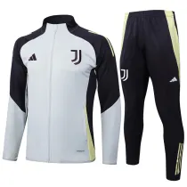 2025-26 JUV Grey Black Jacket Tracksuit #A879