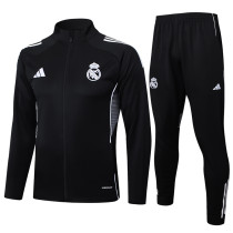 2025-26 RMA Black Jacket Tracksuit #A2502