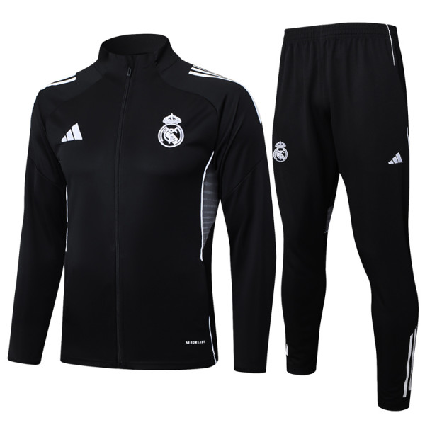 2025-26 RMA Black Jacket Tracksuit #A2502