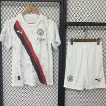 2025-26 Man City Away Kids Soccer Jersey