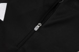 2025-26 RMA Black Half Pull Tracksuit #B2501(半拉链)