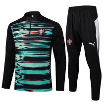 2025-26 Portugal Black green Half Pull Tracksuit #B2507(半拉链)