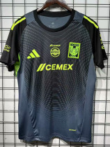 2025-26 Tigres UANL Grey Black Goalkeeper Soccer Jersey