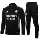 2025-26 RMA Black Half Pull Tracksuit #B2501(半拉链)