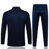 2025-26 JUV Royal blue Half Pull Tracksuit #B2503(半拉链)