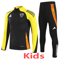 2025-26 Atletico Mineiro Black Kids Half Pull Tracksuit (童装)(半拉链)