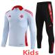 2025-26 Internacional Grey Kids Half Pull Tracksuit (童装)(半拉链)