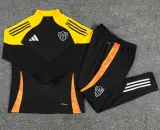 2025-26 Atletico Mineiro Black Kids Half Pull Tracksuit (童装)(半拉链)