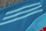 2025-26 Flamengo Blue Half Pull Tracksuit (半拉链)